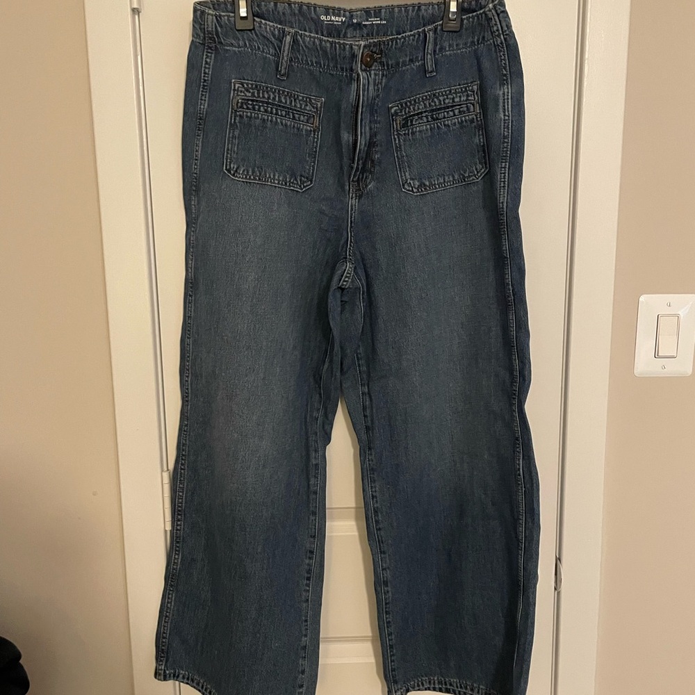 Old Navy High-Rise Baggy Wide Leg Jeans - Picture 2 of 2